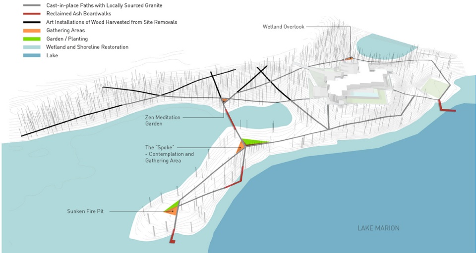 马里恩湖畔住宅 | 生态修复与艺术交融-31