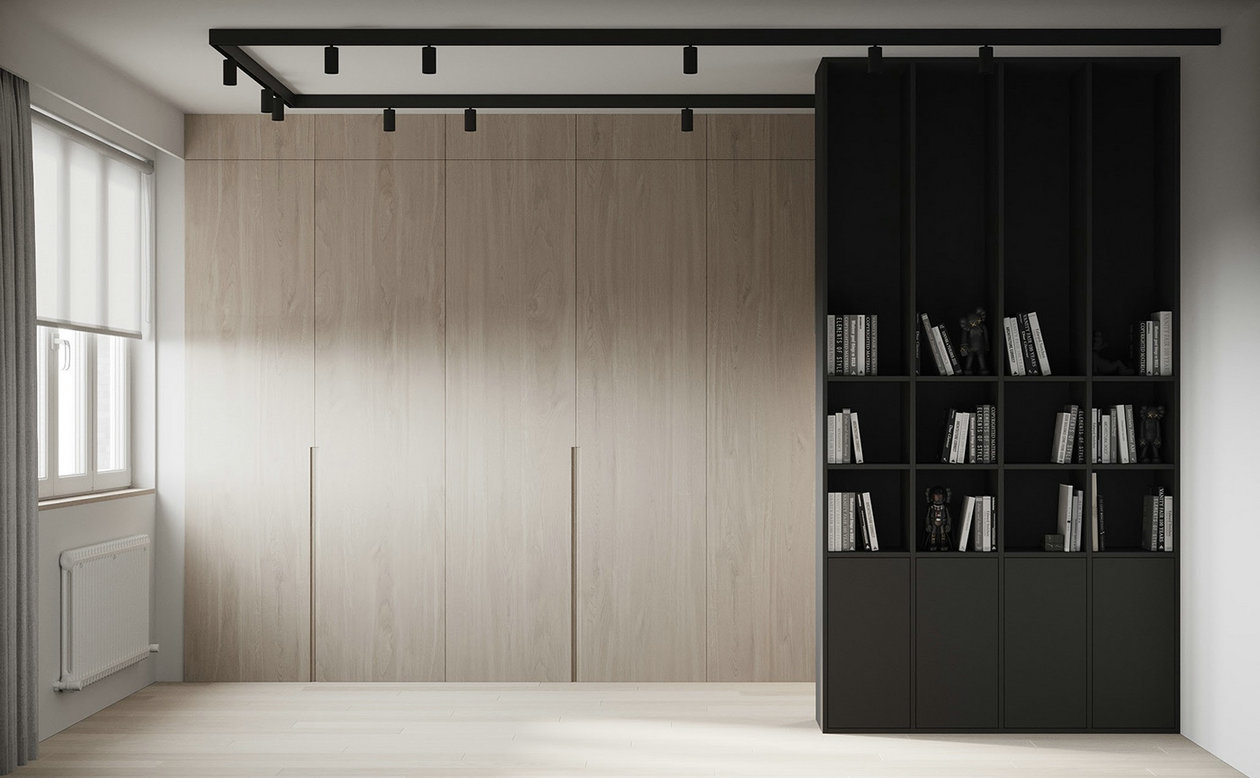 素简治愈，高级灰色系小空间公寓设计-12