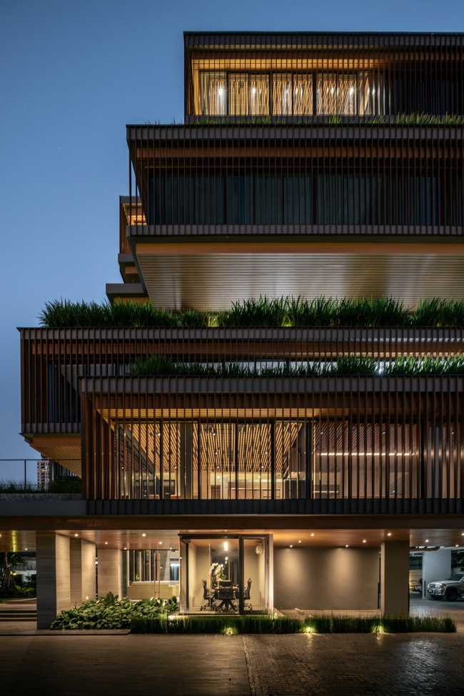 曼谷“水稻梯田”式办公室,绿色环保,灵活共享空间-42