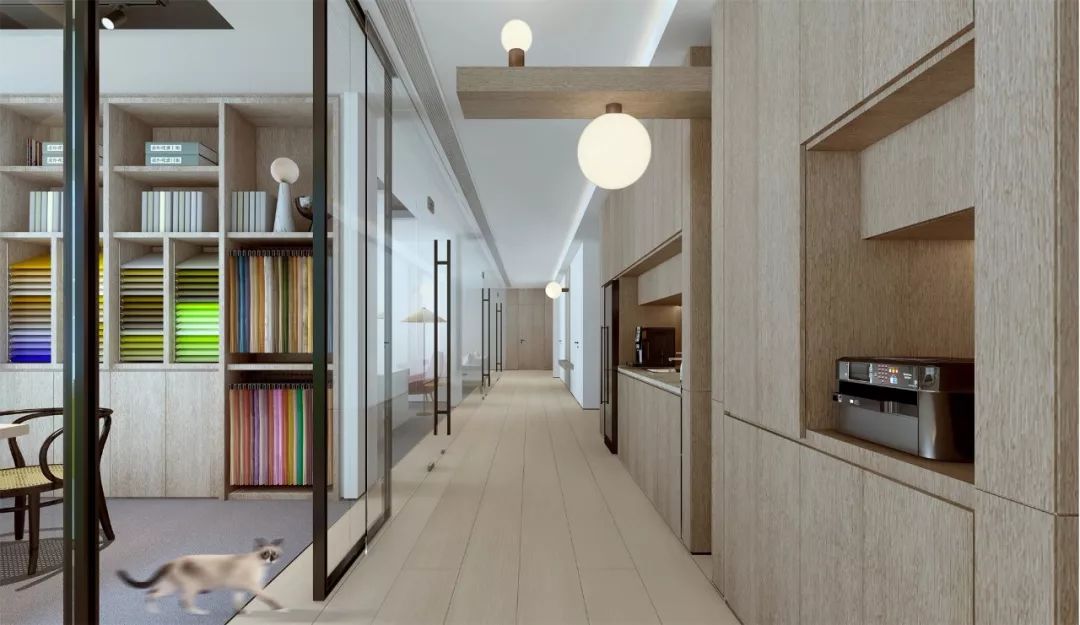 现代简约原木风空间-34