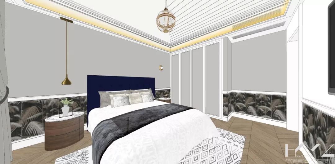 南京 124㎡现代美式混搭家居，开放式厨房、飘窗改造亮点多-54