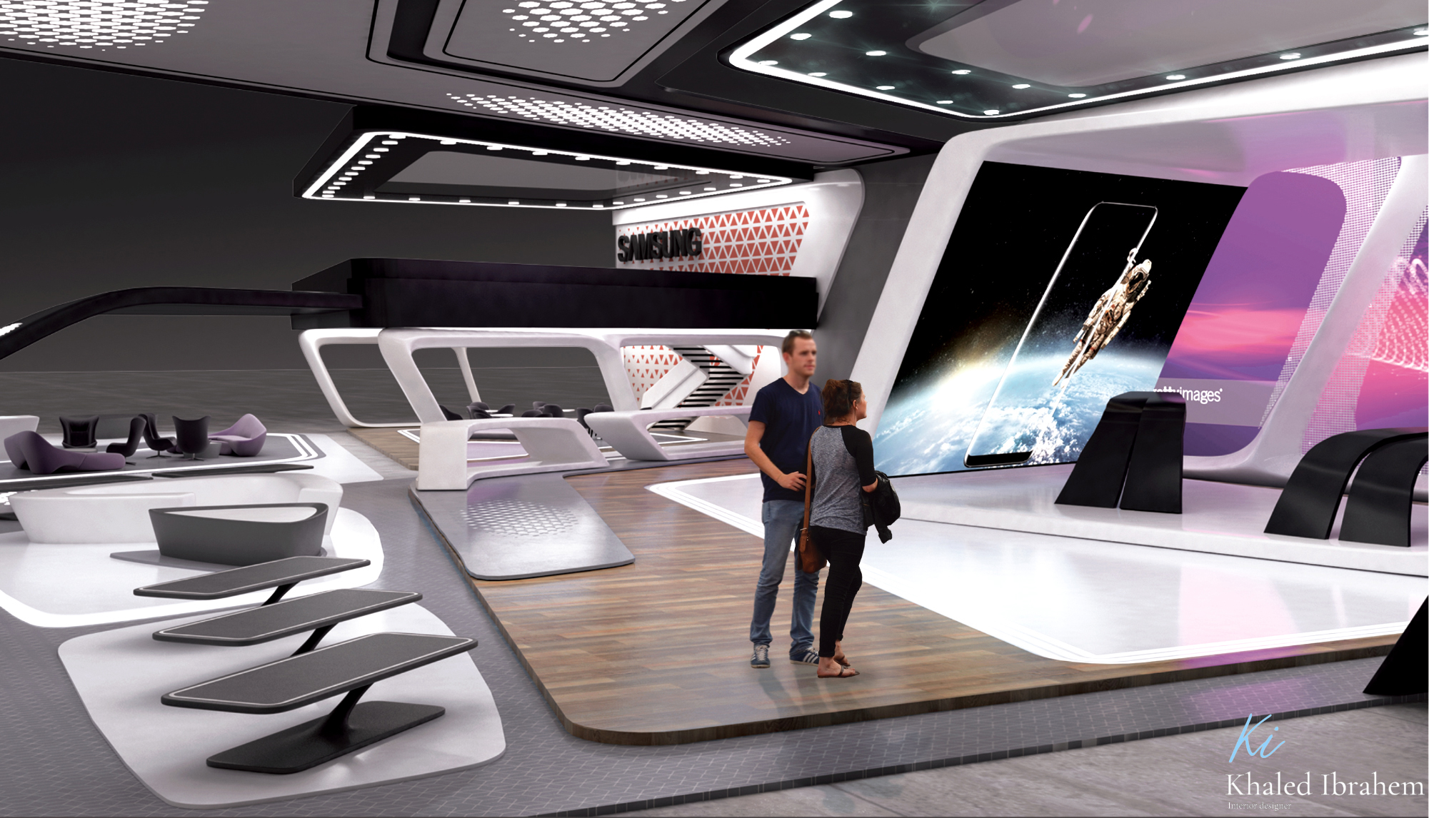 三星展览展台设计丨KHALED IBRAHEIM-15