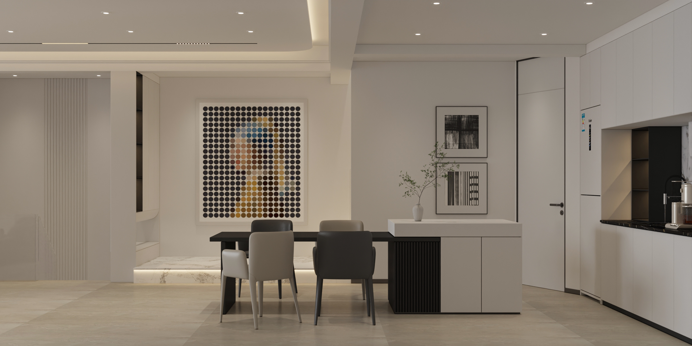 武汉 -城投江南岸-现代风格样板间设计-14