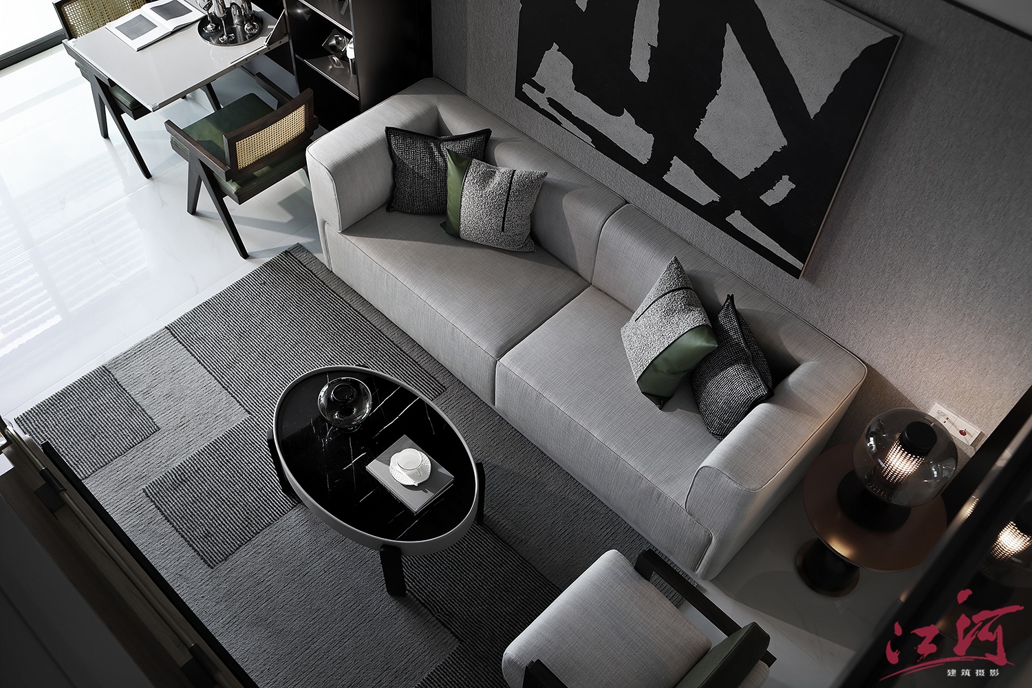 现代简约公寓样板房拍摄，舒适与时尚完美融合-12