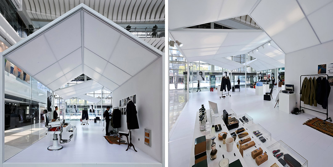 上海新天地时装周展厅设计·双层布艺坡顶的 9 个展示空间-15