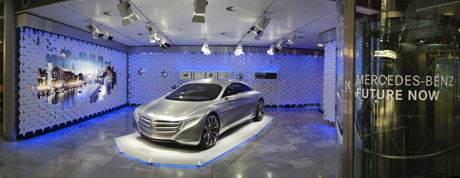 奔驰德国不来梅展厅·创意模块化房间隔板设计-8