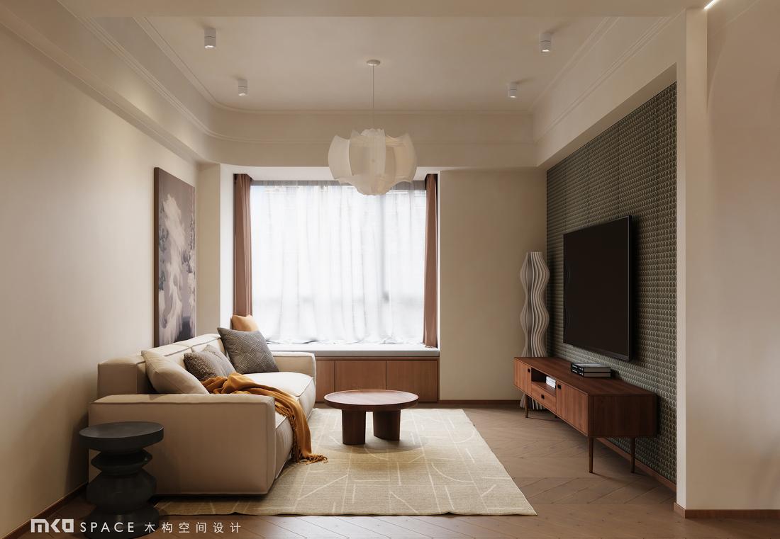 奶白色复古风家居设计丨中国厦门-4