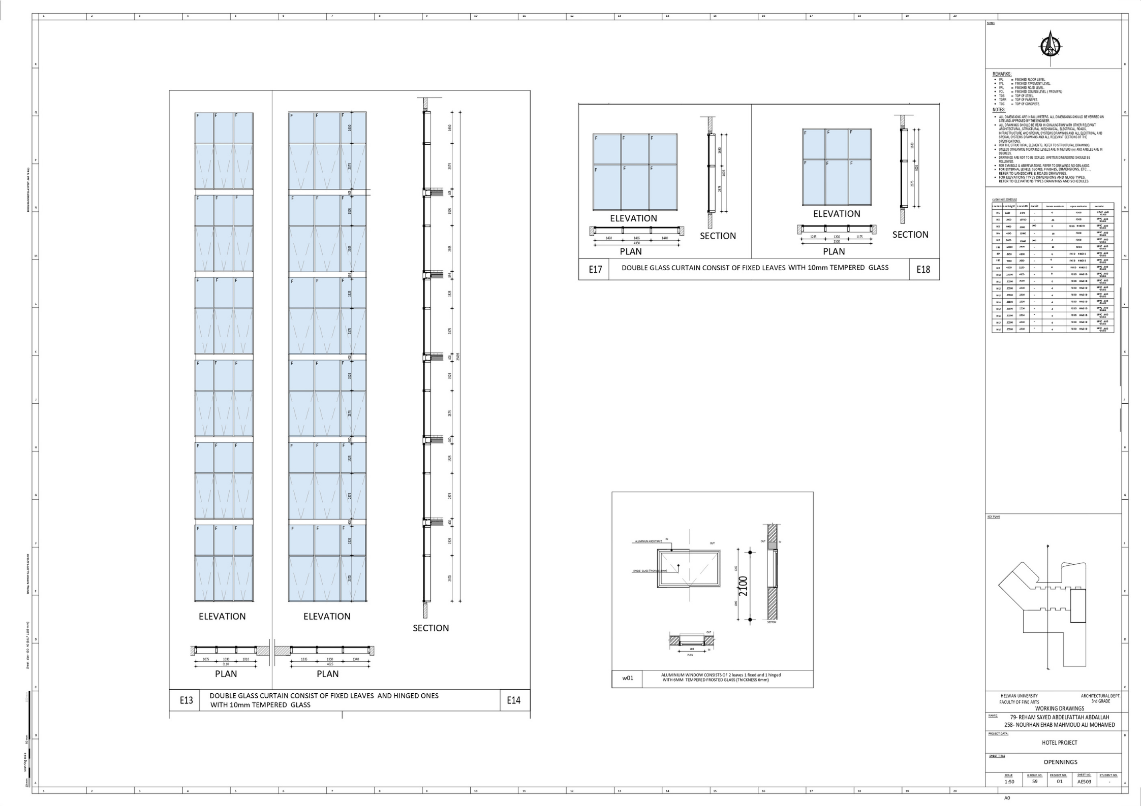 RENOS(3  STARS HOTEL)技术绘图项目丨赫勒万大学美术学院建筑系-40