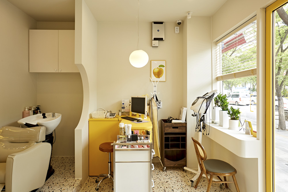 韩式小清新 6 坪美容室设计-10