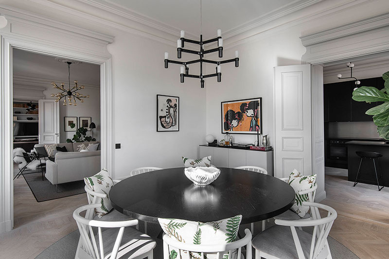 斯德哥尔摩优雅公寓 | 灰色调的精致魅力-6