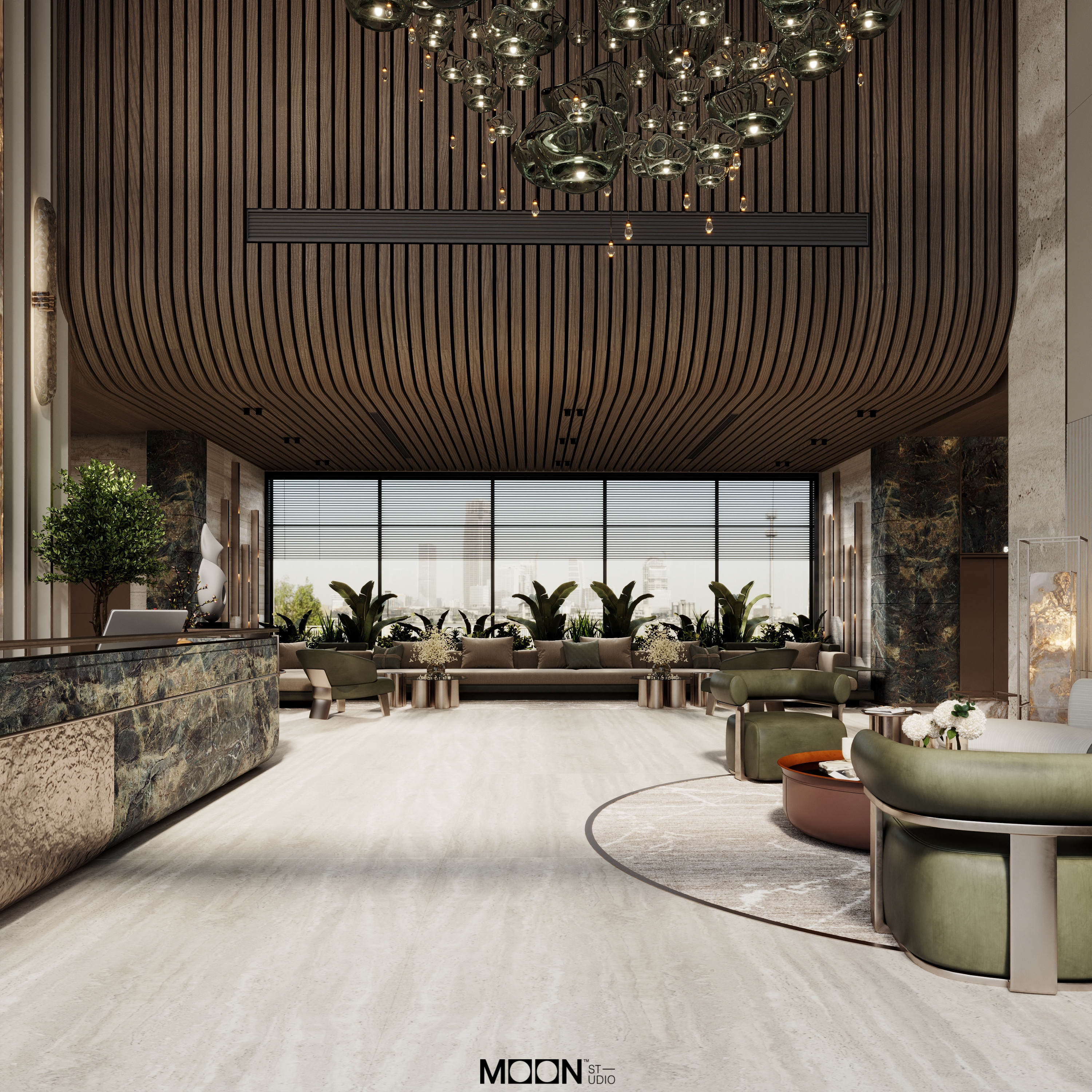 学校接待区设计项目丨沙特阿拉伯丨Moon Studio-13