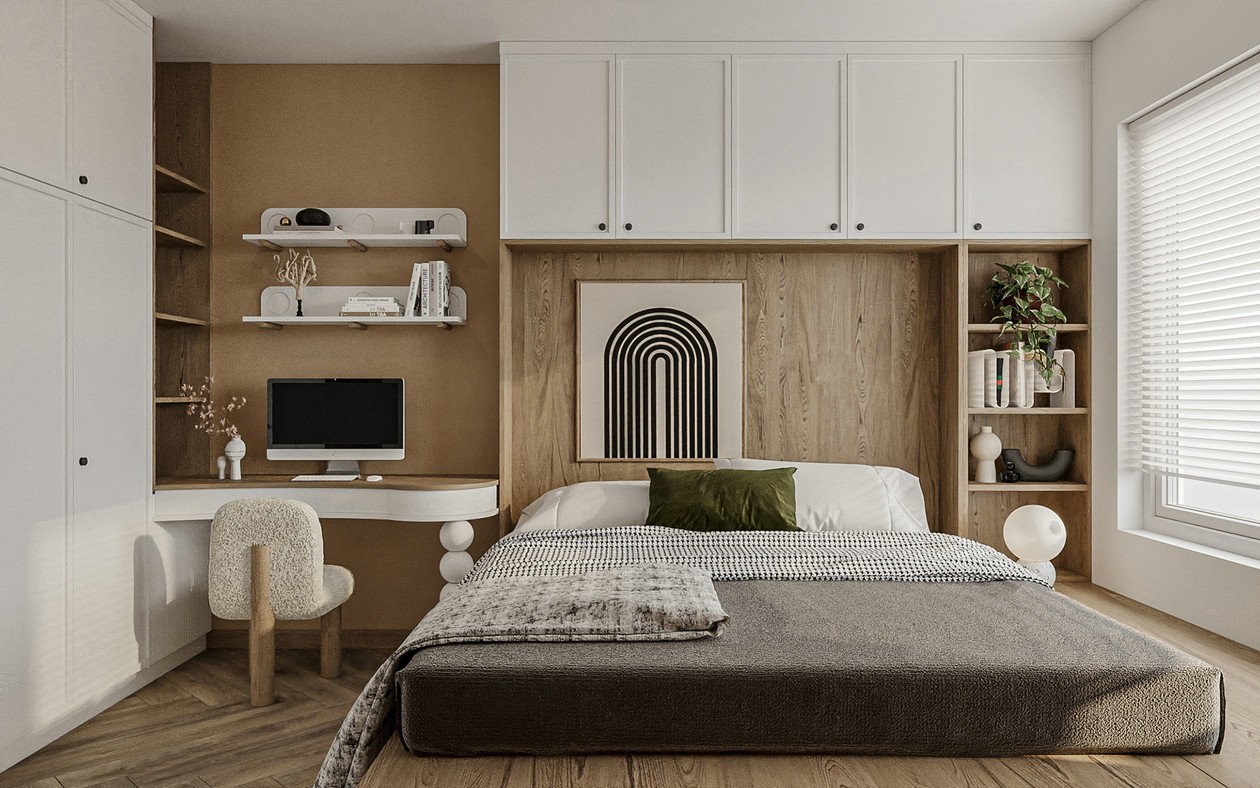 原木与白色住宅-12