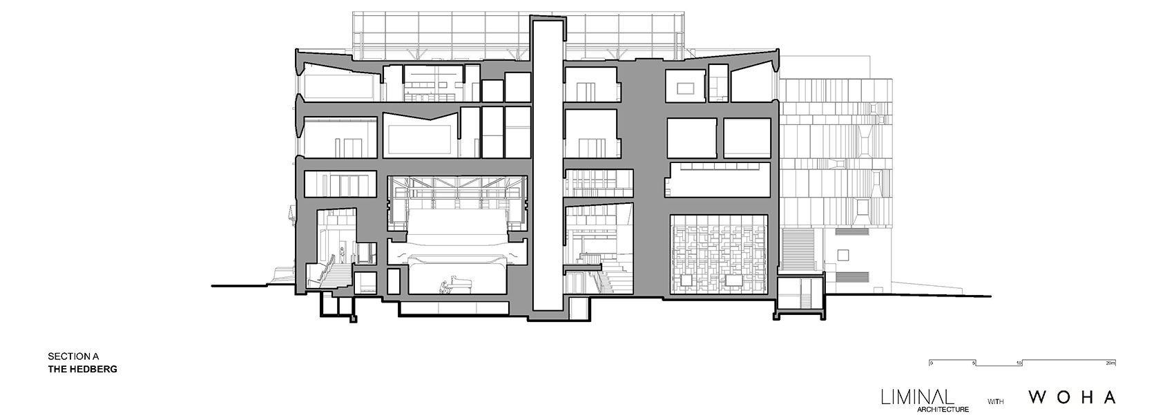 Hedberg 音乐中心丨澳大利亚霍巴特丨LIMINAL Studio+WOHA-47