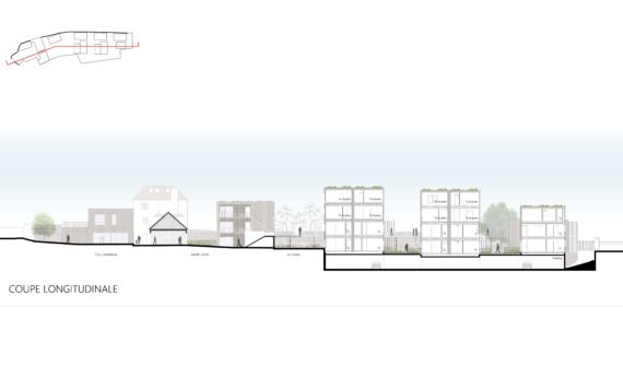 Pierres, Pavés, Bouleaux – 31 logements en bois dans un jardin / Triel-sur-Seine – Virtuel-7