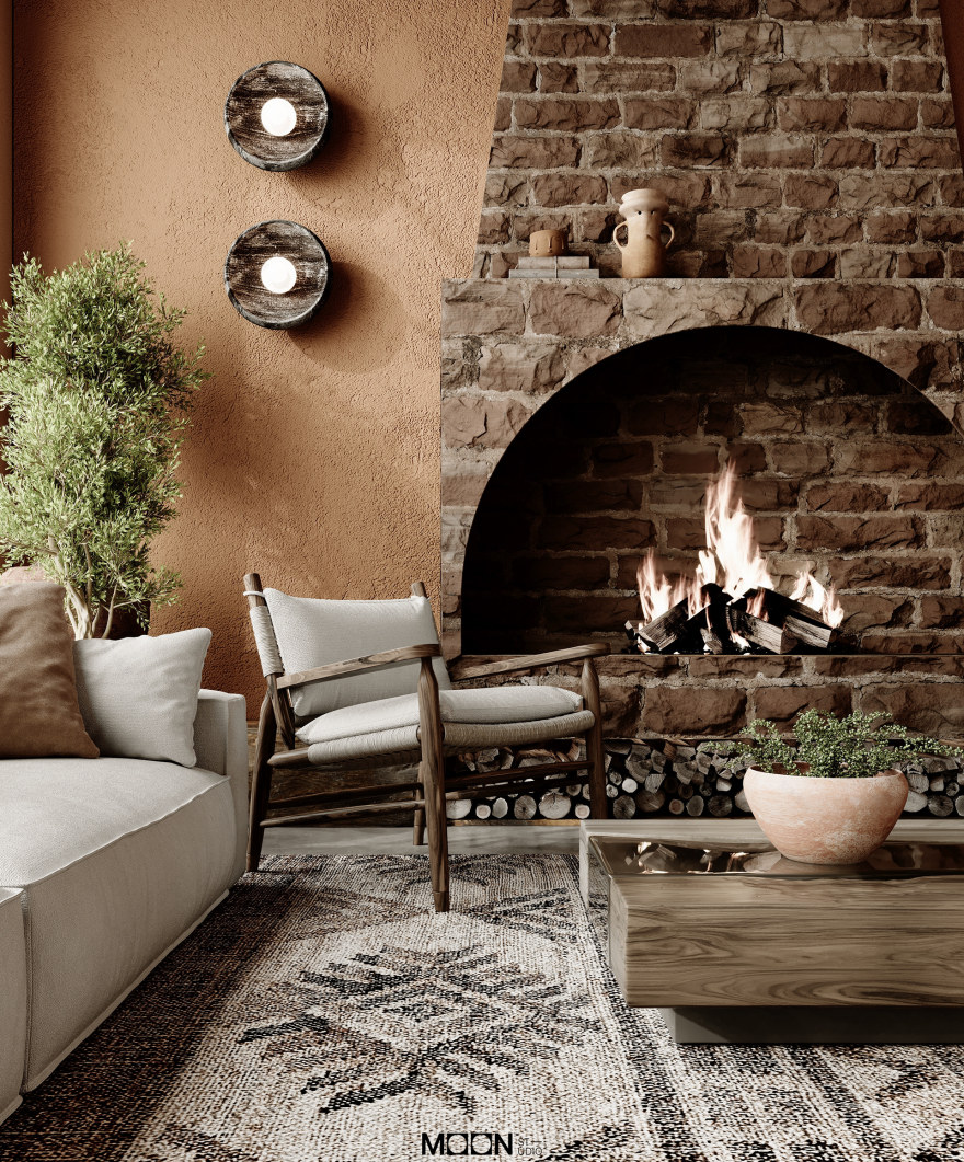 波西米亚风格起居区丨Moon Studio-8