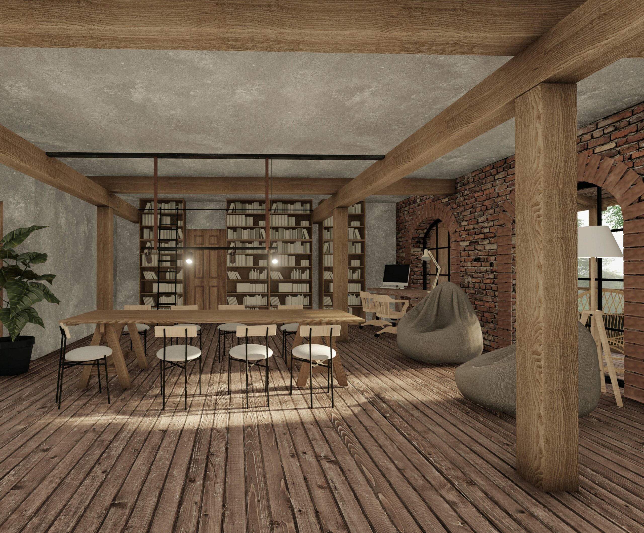 Kula  Młyn村磨坊改造为收养家庭住宅丨格但斯克美术学院室内建筑系Weronika Kuźma-44