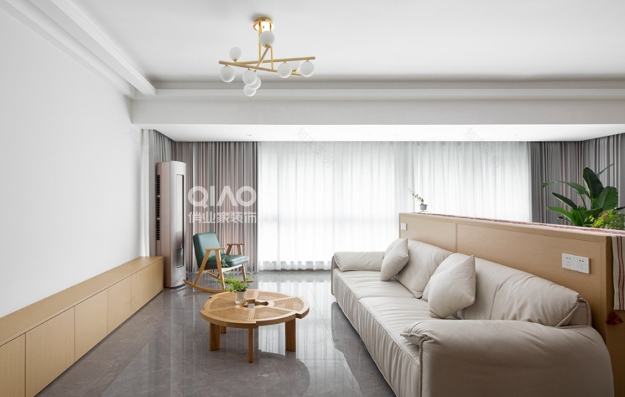 宏声公寓现代原木风装修案例丨中国重庆丨重庆俏业家装饰-38