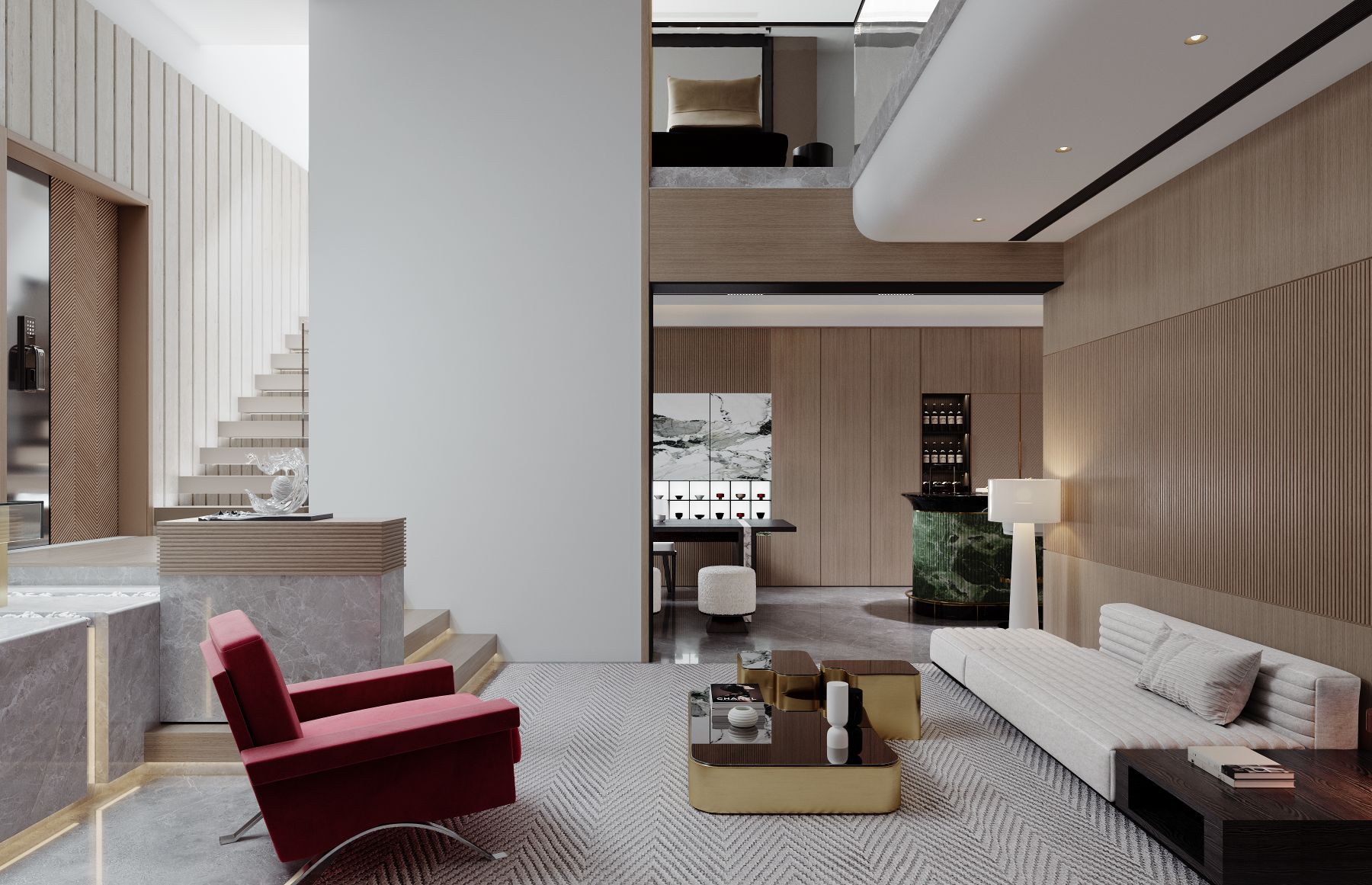 最近渲染，地下室也可以这样设计-0