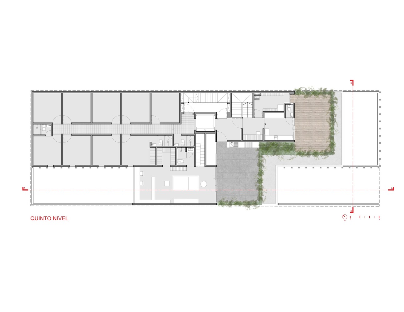 墨西哥城市中心绿意盎然的高级公寓楼-31