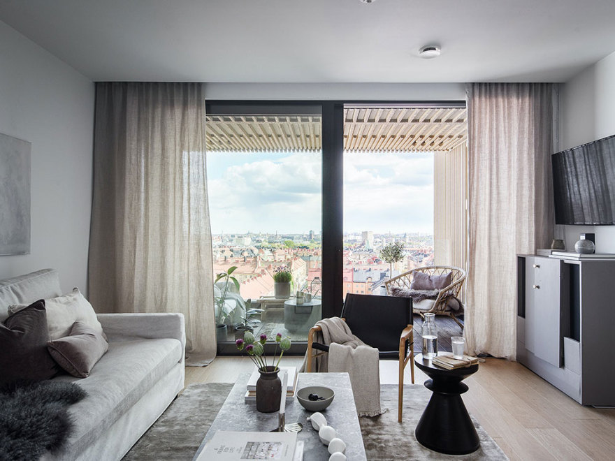 斯德哥尔摩顶层公寓,全景视野尽享瑞典首都风貌-2