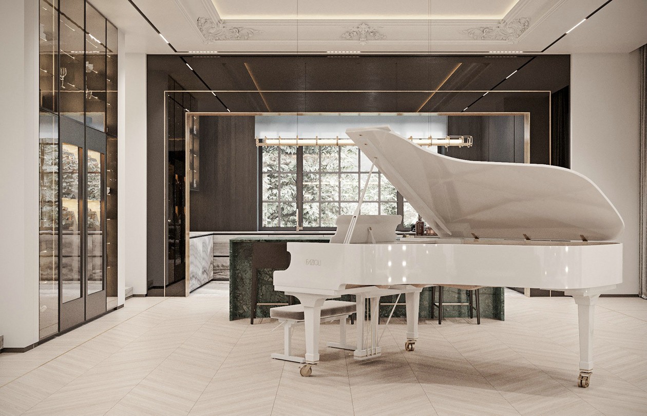 高级灰+绿色 温柔迷迭之境，简约格调-8