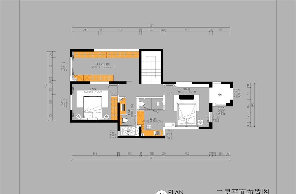 140㎡简约撞色住宅 拥有想要的慢生活-1