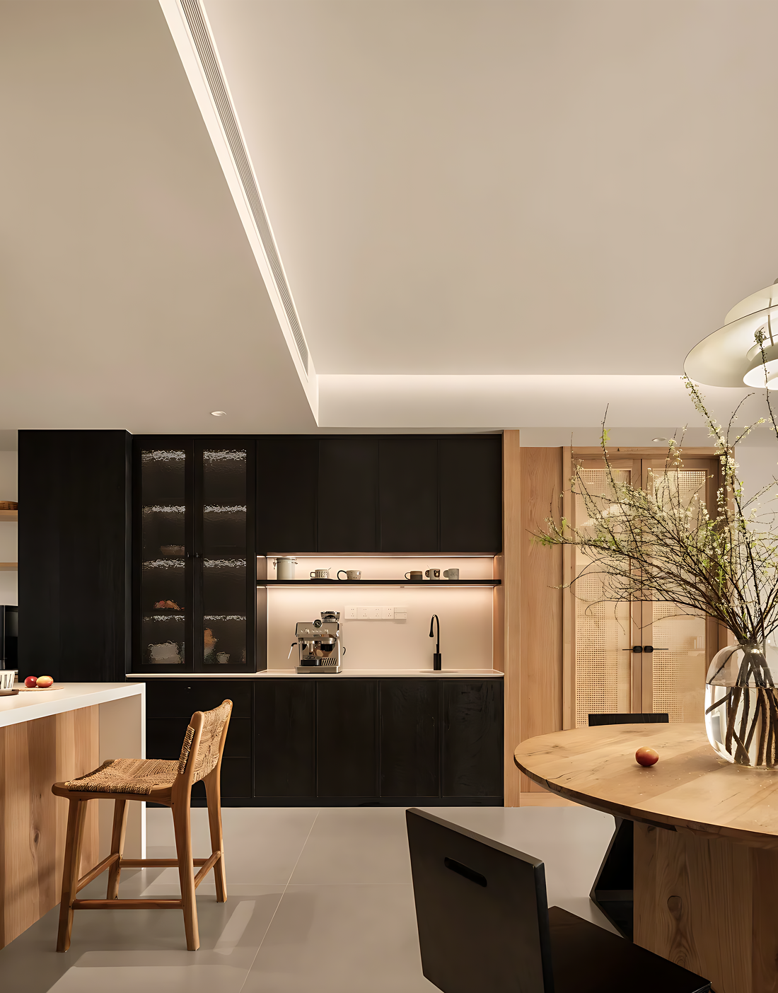 奶油原木风温馨小户型之家设计-20