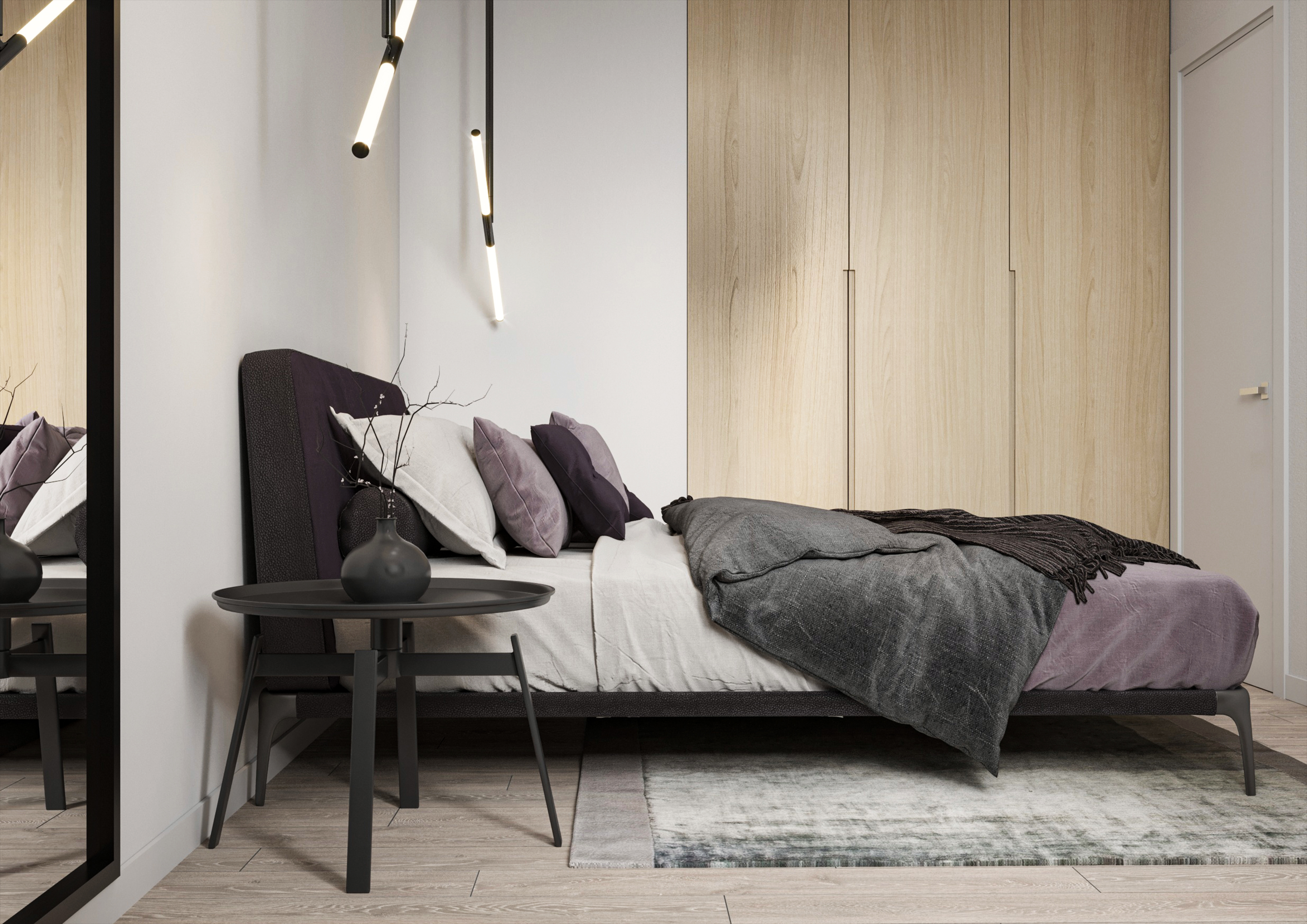 成人儿子卧室设计丨俄罗斯克拉斯诺达尔丨By Danilenko 工作室-3