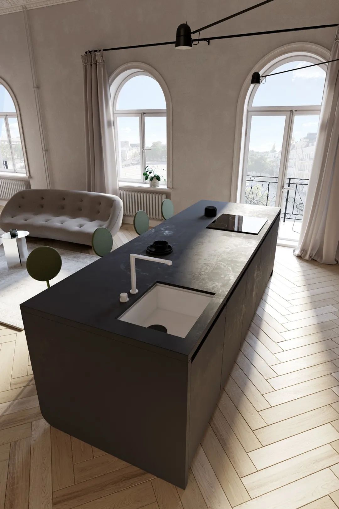 川谷堂 87㎡复古现代公寓丨Vasyuk Vladimi,Kate Raspopina-22