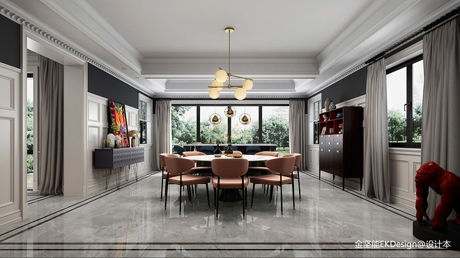 300万元别墅豪宅520平米装修案例·效果图  杭州轻奢风花园别墅丨中国杭州-15