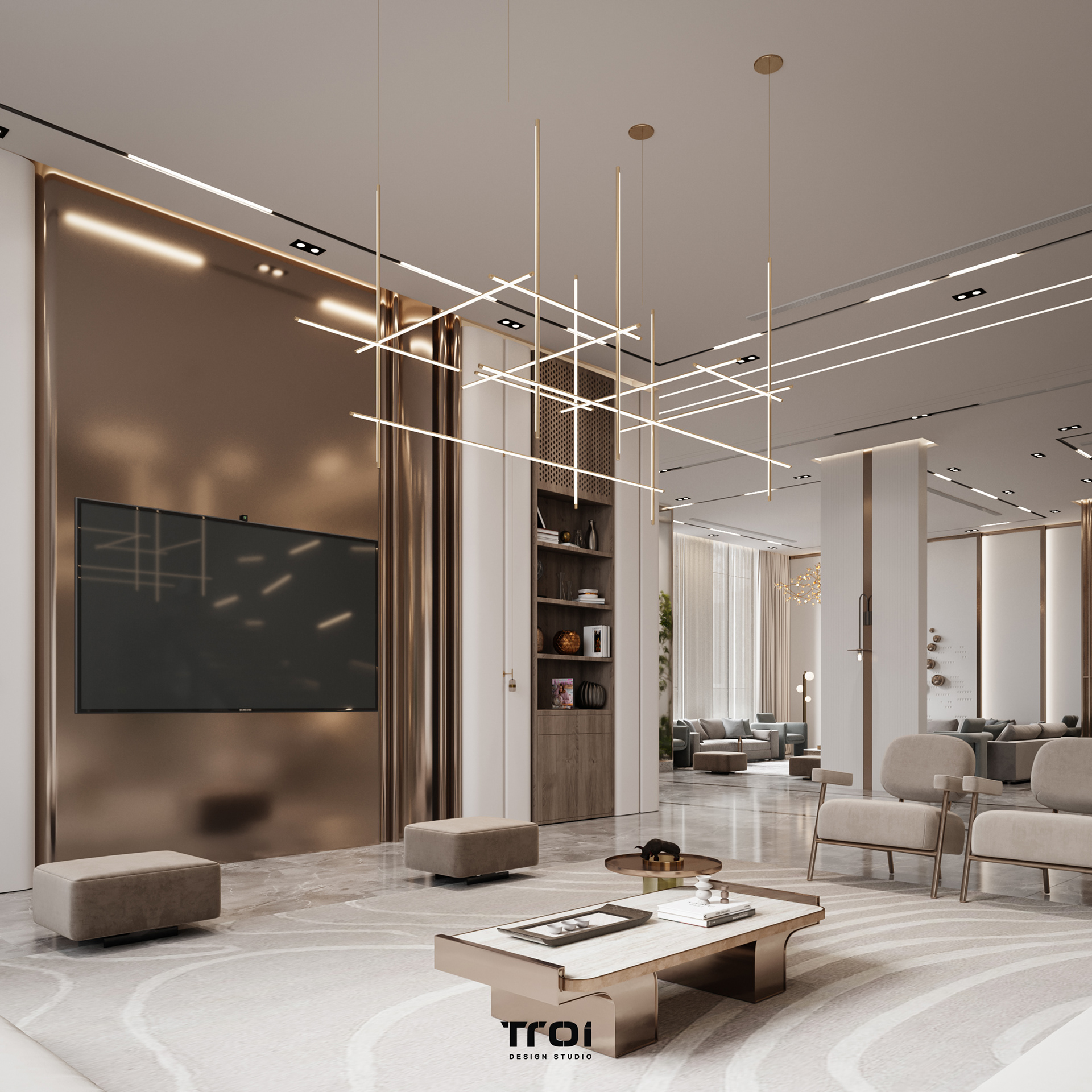 家庭大厅丨Troi Design Studio-12