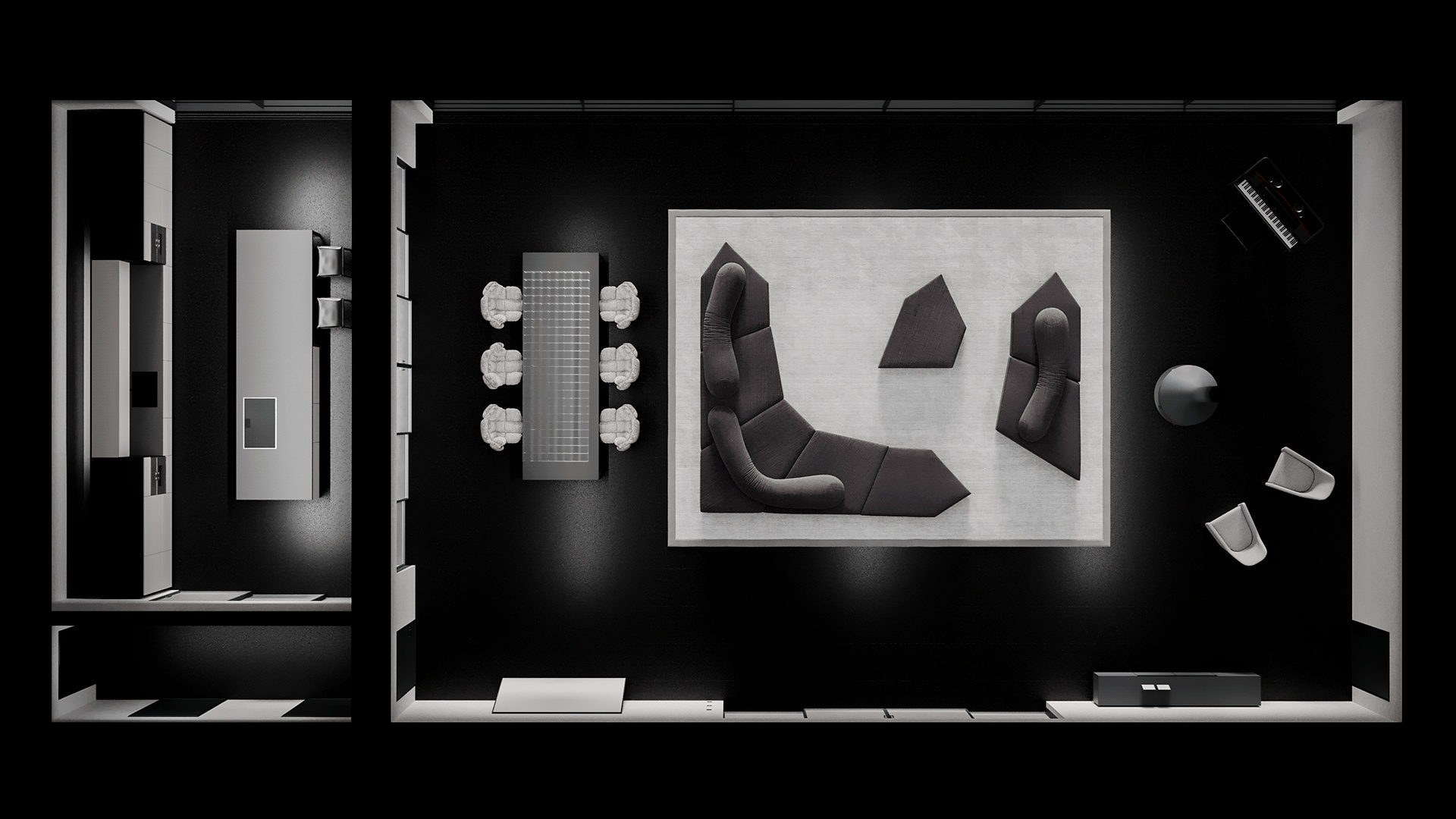 莫斯科黑白写意别墅  |  Oleg Kim作品-13