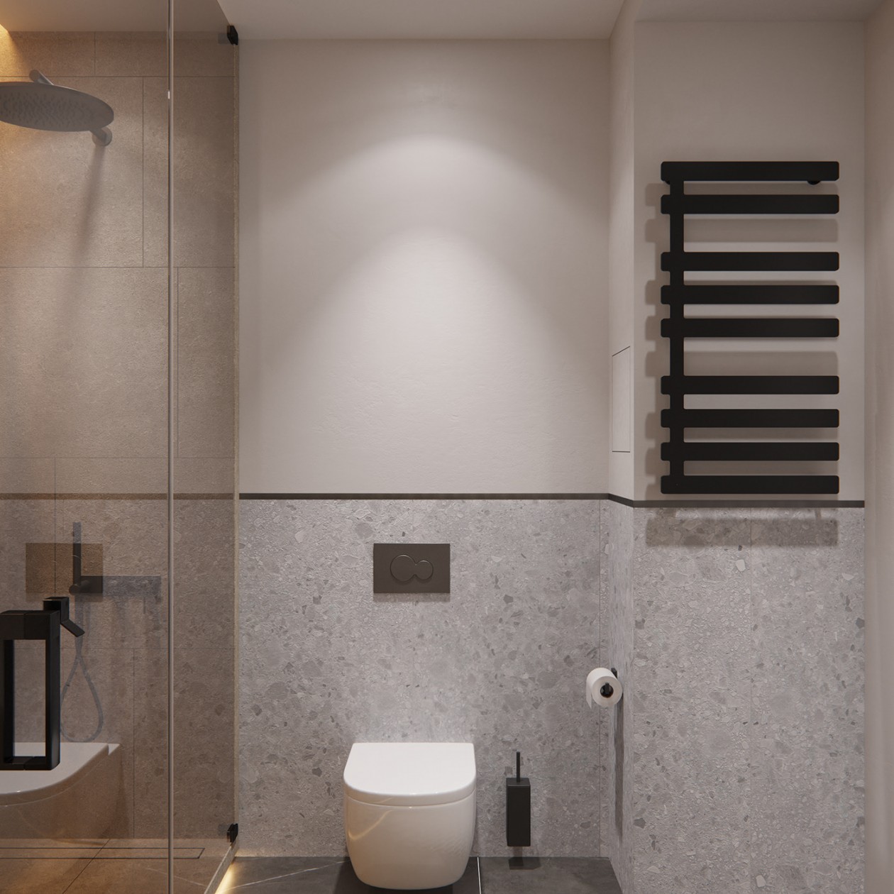 高级灰+原木 经典的自然生态材料和明快的家具相结合-31