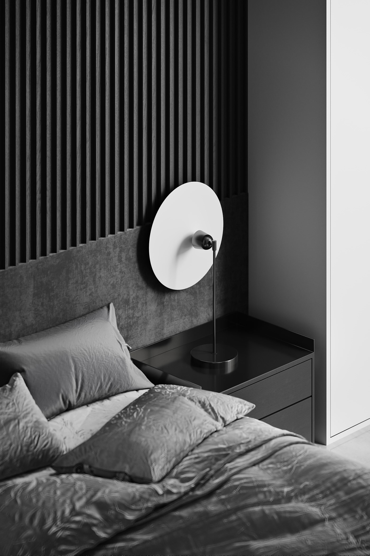 灰色系小空间公寓设计 超有氛围感！-14