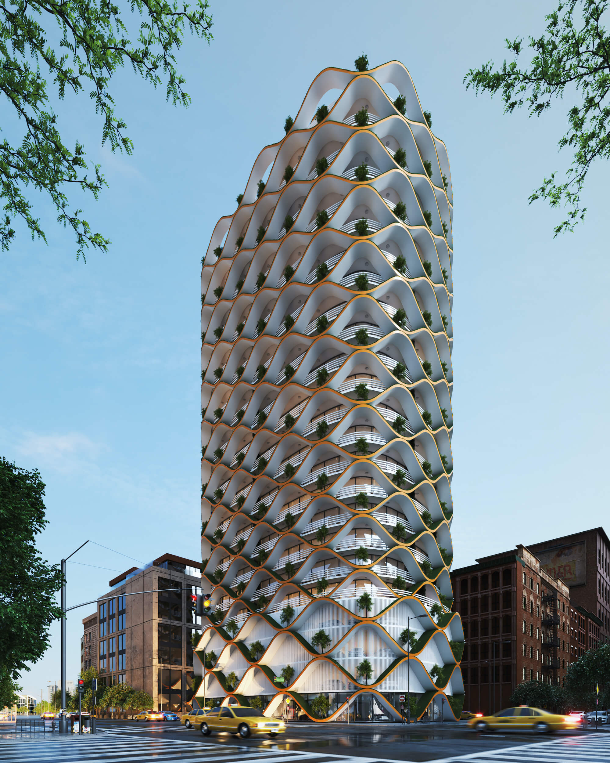 Wave Residential Complex in Mumbai, India by Milad Eshtiyaghi Studio Milad Eshtiyaghi-0