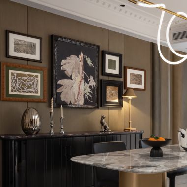 三伏新作丨460㎡现代法式，浪漫要夹杂在生活里-51