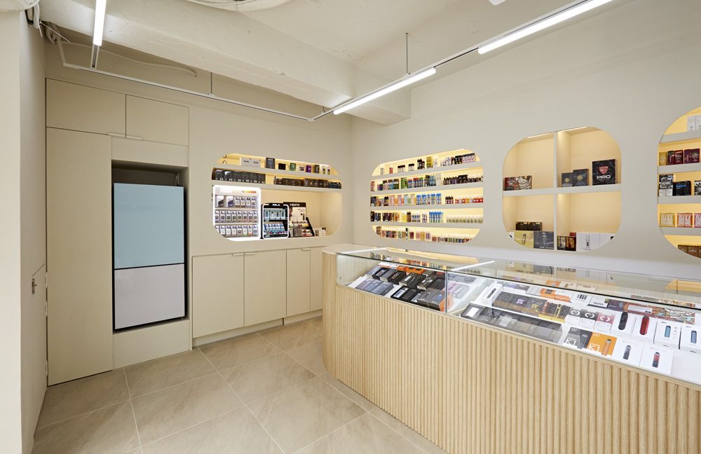 简约风格电子烟专卖店，设计亮点一目了然-5