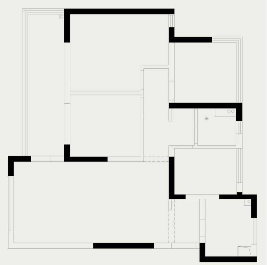 皖投万科天下艺境 106㎡精装房改造，现代简约风格演绎个性生活-11