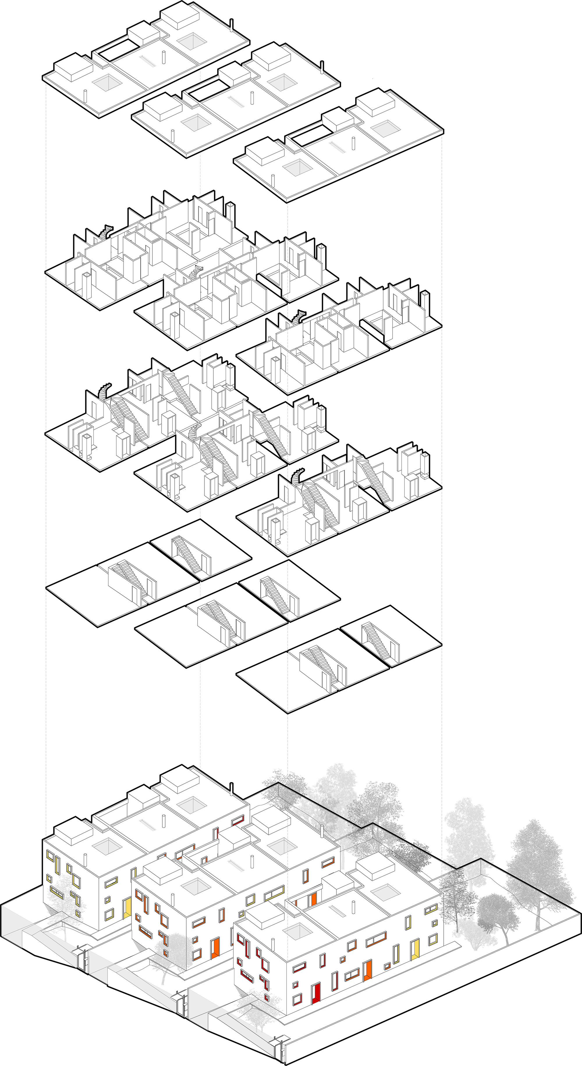 巴西立方体住宅楼 | 绿色街区的独立设计-47