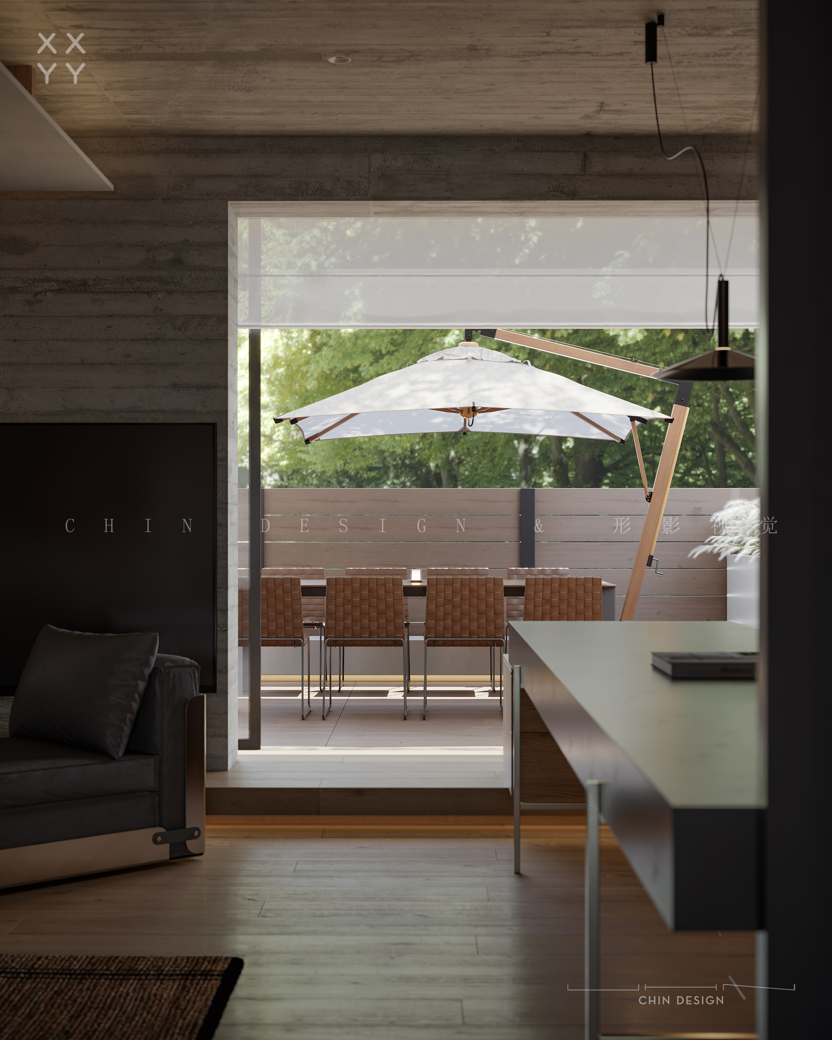 一层带小院之典范丨尺与匙空间设计-4