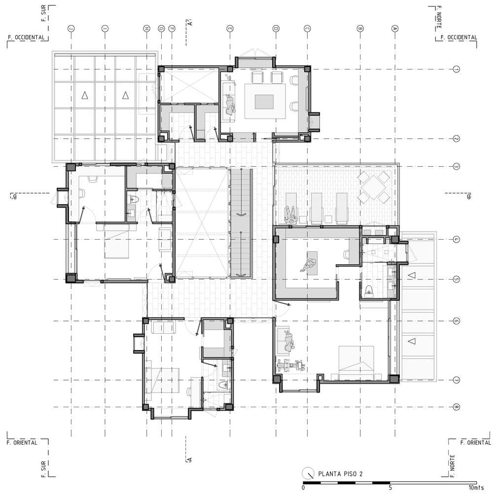 哥伦比亚绿意盎然的四立方体别墅-41