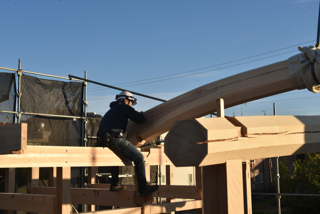 根の上の石場建て８　建前丨水野设计室-42