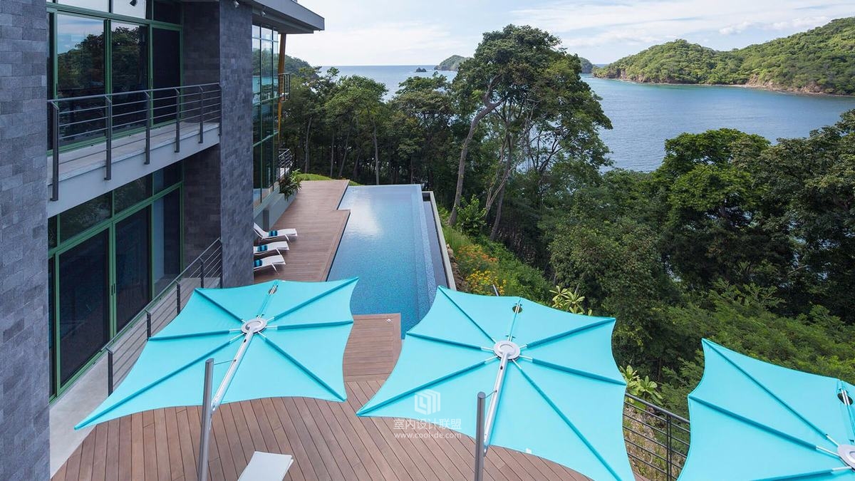 在丛林中热带现代豪华住宅-5