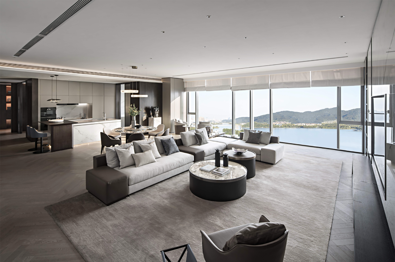 长沙450㎡大平层 | 面朝湖心，春暖花开-29