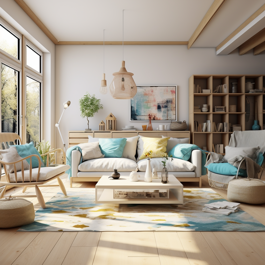 彩色世界，柔软沙发-1