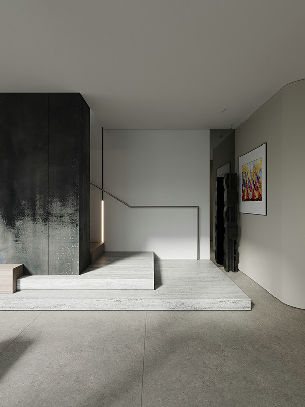 简约风大平米住宅设计 超精致！-16