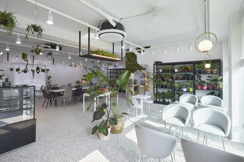 现代植物咖啡厅，30 平米空间里的绿色美学-11