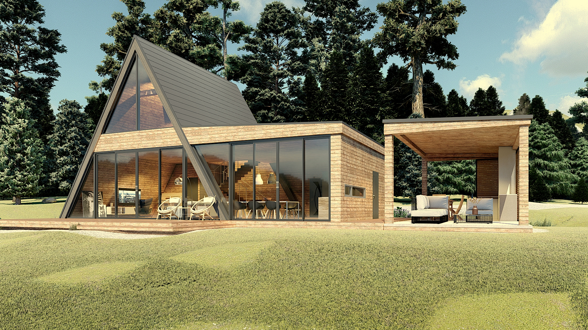 A-frame House IVANA & Outdoor Kitchen DINO-8