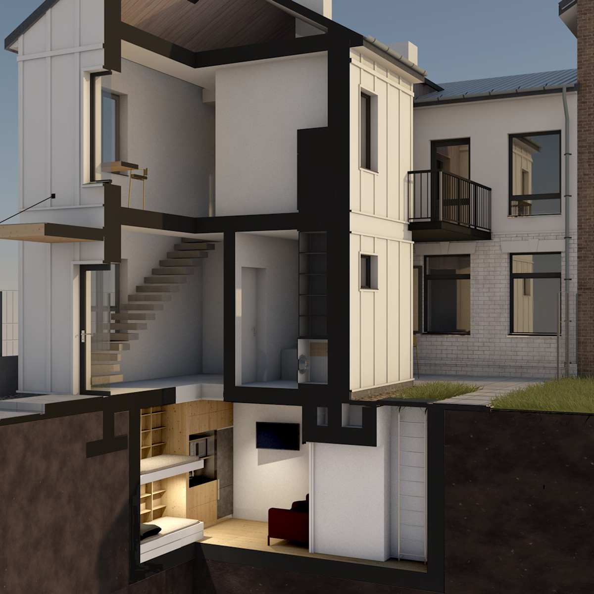 Rebuild of House, Irpin, Ukraine-6