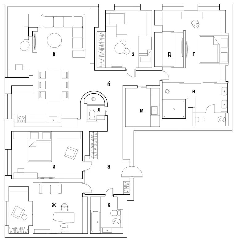 200㎡大平层设计-6
